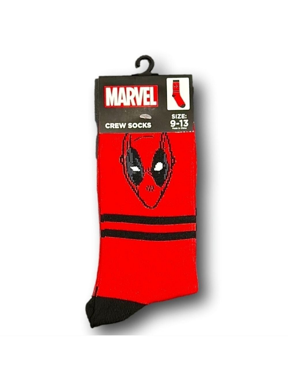 4/$25 Marvel Comics Novelty Crew Socks Deadpool Design New